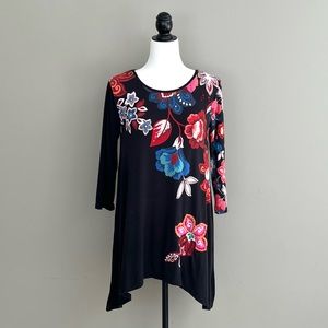 Desigual floral black shirt